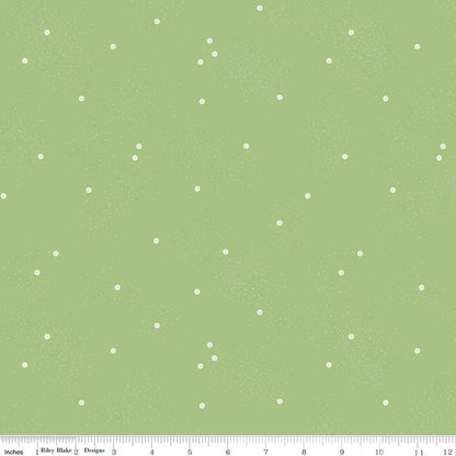 Dainty Daisy Grass - Riley Blake Designs Basic Fabric - Cotton Fabric by the yard - C665 - GRASS - Ray of Sonshine Design