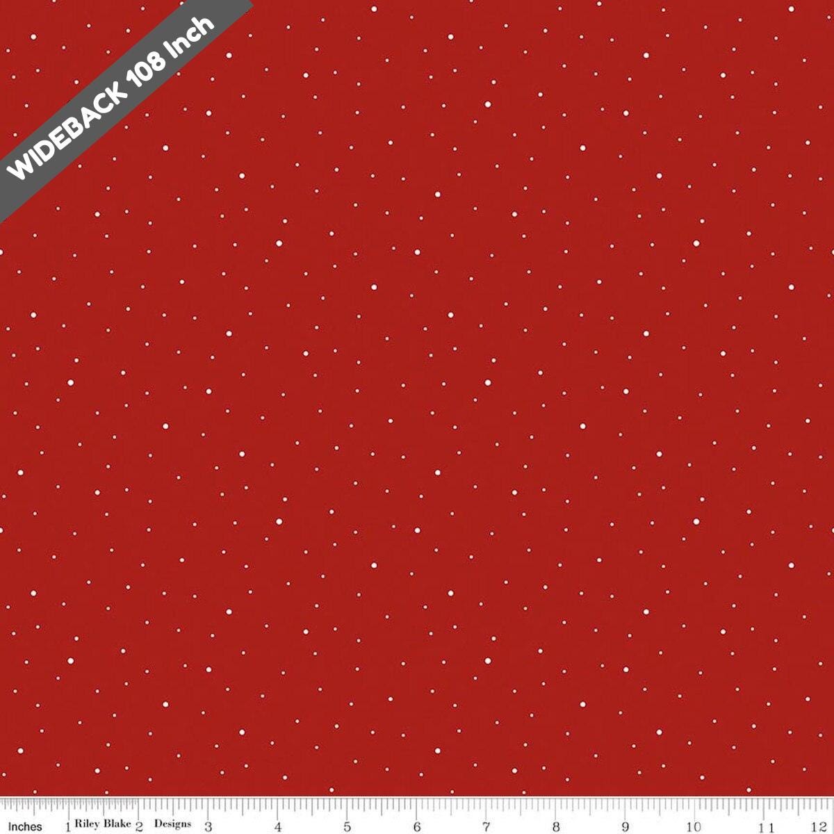 Dapple Dot Barn Red 3 - Yard Package - Riley Blake 107/108" Wide Back Cotton Fabric - 3YD - WB640 - BARNRED - Ray of Sonshine Design