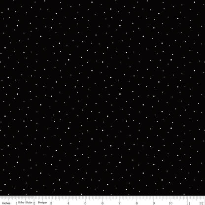 Dapple Dot Black Riley Blake Designs Fabric by the Yard - Ray of Sonshine Design