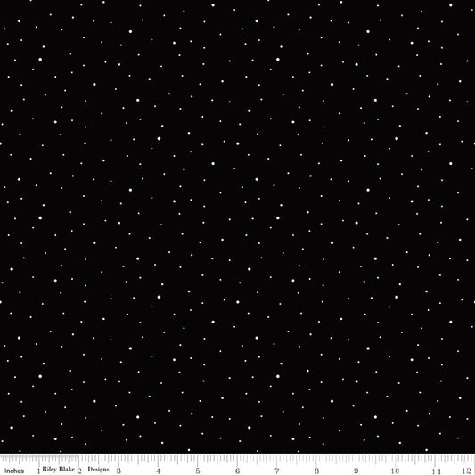 Dapple Dot Black Riley Blake Designs Fabric by the Yard - Ray of Sonshine Design