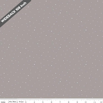 Dapple Dot Riley Gray - Black Riley Blake 107/108" Wide Back Cotton Fabric - WB640 - RILEYGRAY - Ray of Sonshine Design