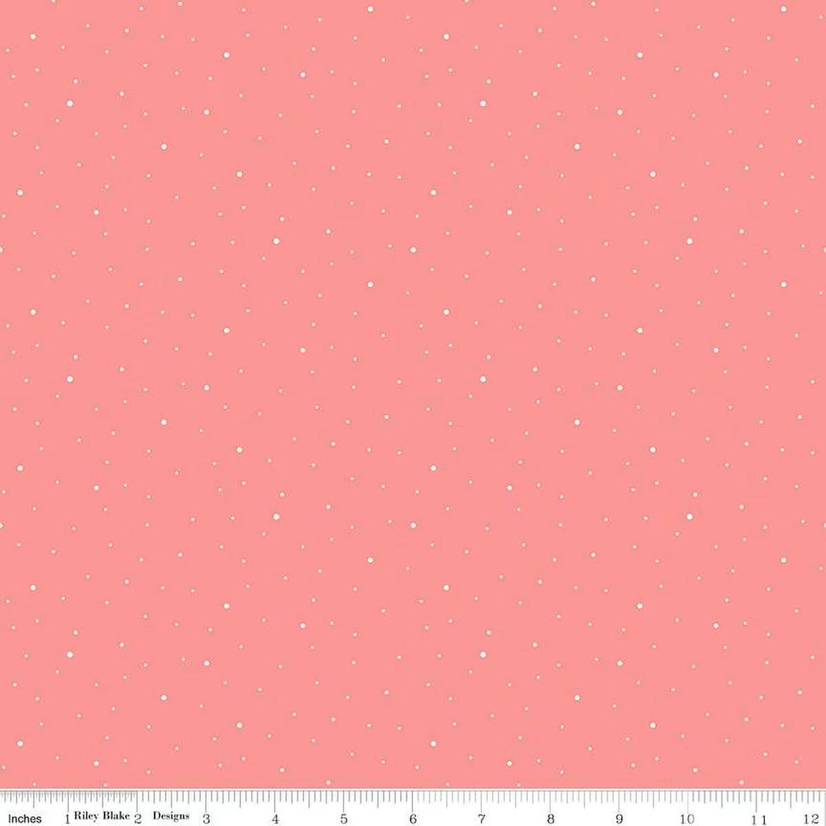 Dapple Dot Sugar Pink - Riley Blake Designs Basic Fabric - Cotton Fabric by the yard - C640 - SUGARPINK - Ray of Sonshine Design