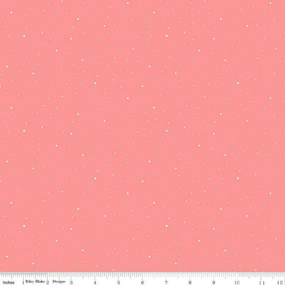 Dapple Dot Sugar Pink - Riley Blake Designs Basic Fabric - Cotton Fabric by the yard - C640 - SUGARPINK - Ray of Sonshine Design
