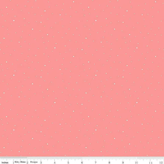Dapple Dot Sugar Pink - Riley Blake Designs Basic Fabric - Cotton Fabric by the yard - C640 - SUGARPINK - Ray of Sonshine Design