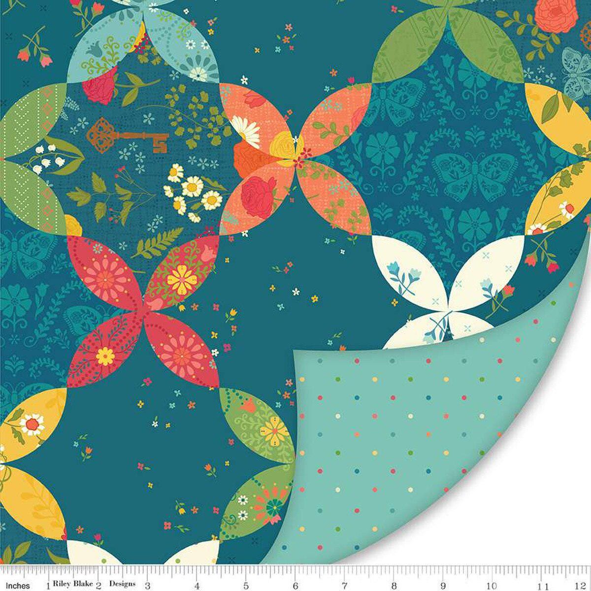 Double Lush Velvet First Blooms - Riley Blake Designs - Double Sided Plush - No Fray - LV16810 - Ray of Sonshine Design