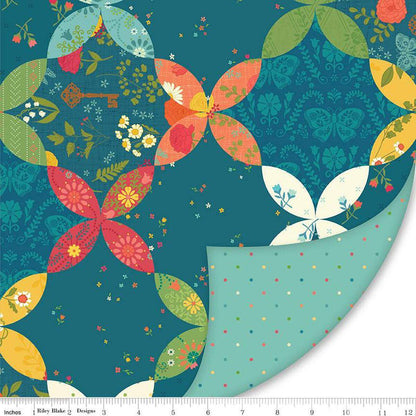 Double Lush Velvet First Blooms - Riley Blake Designs - Double Sided Plush - No Fray - LV16810 - Ray of Sonshine Design