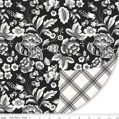 Double Lush Velvet Midnight Meadow - Riley Blake Designs - Double Sided Plush - No Fray - LV16574 - Ray of Sonshine Design