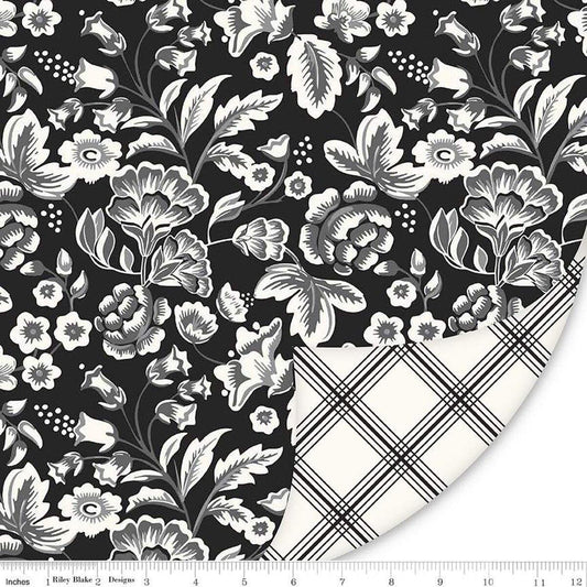 Double Lush Velvet Midnight Meadow - Riley Blake Designs - Double Sided Plush - No Fray - LV16574 - Ray of Sonshine Design