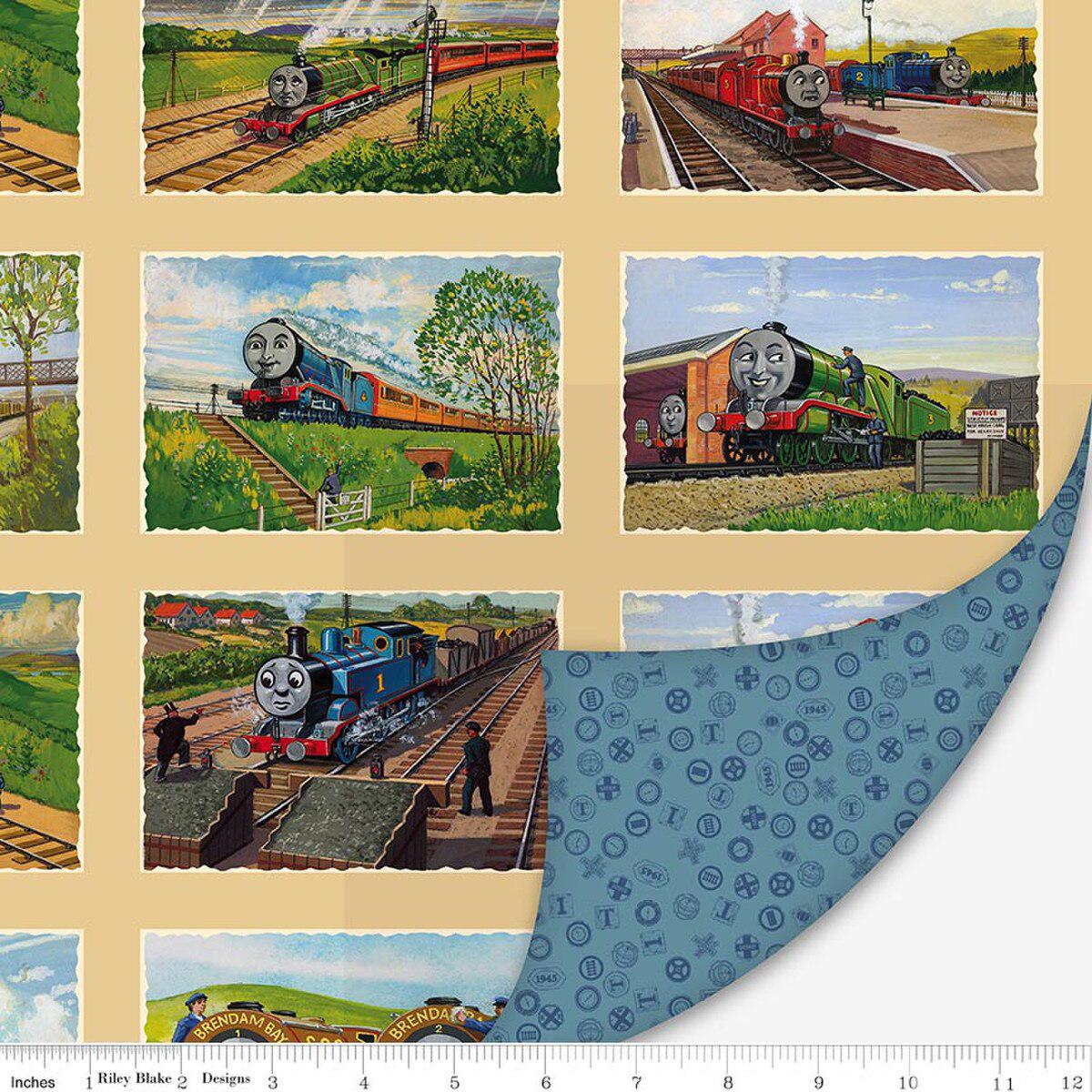 Double Lush Velvet Thomas & Friends™ 80th Anniversary - Riley Blake Designs - Double Sided Plush - No Fray - LV17368 - Ray of Sonshine Design