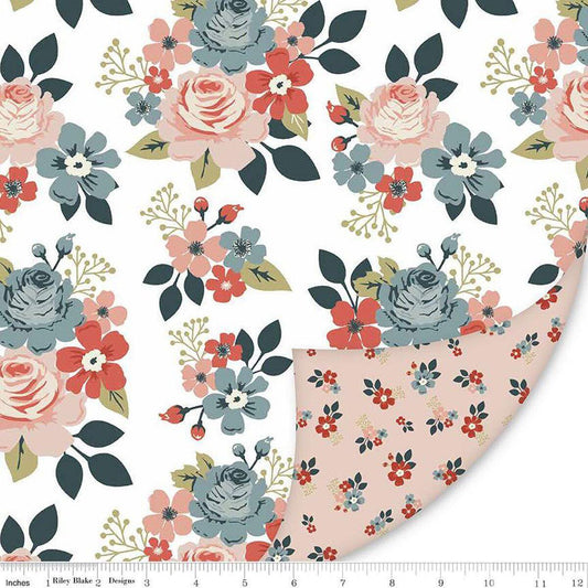 Double Lush Velvet Vintage Charm - Riley Blake Designs - Double Sided Plush - No Fray - LV16573 - Ray of Sonshine Design