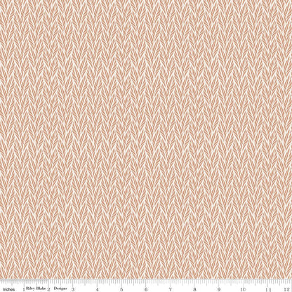 Evening on the Prairie Geo Leaves Beige Riley Blake Fabric by the Yard - Ray of Sonshine Design