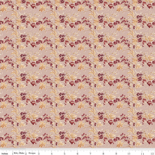 Evening on the Prairie Prairie Berries Blush Fabric by the Yard or Fat Quarter - Riley Blake Designs - Ray of Sonshine Design