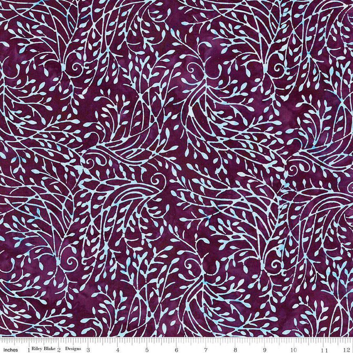 Expressions Batiks Divine Vines Berry Persimmon - Riley Blake Designs - Fabric by the Yard - BT23302 - 208 - Ray of Sonshine Design