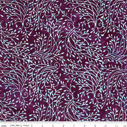 Expressions Batiks Divine Vines Berry Persimmon - Riley Blake Designs - Fabric by the Yard - BT23302 - 208 - Ray of Sonshine Design