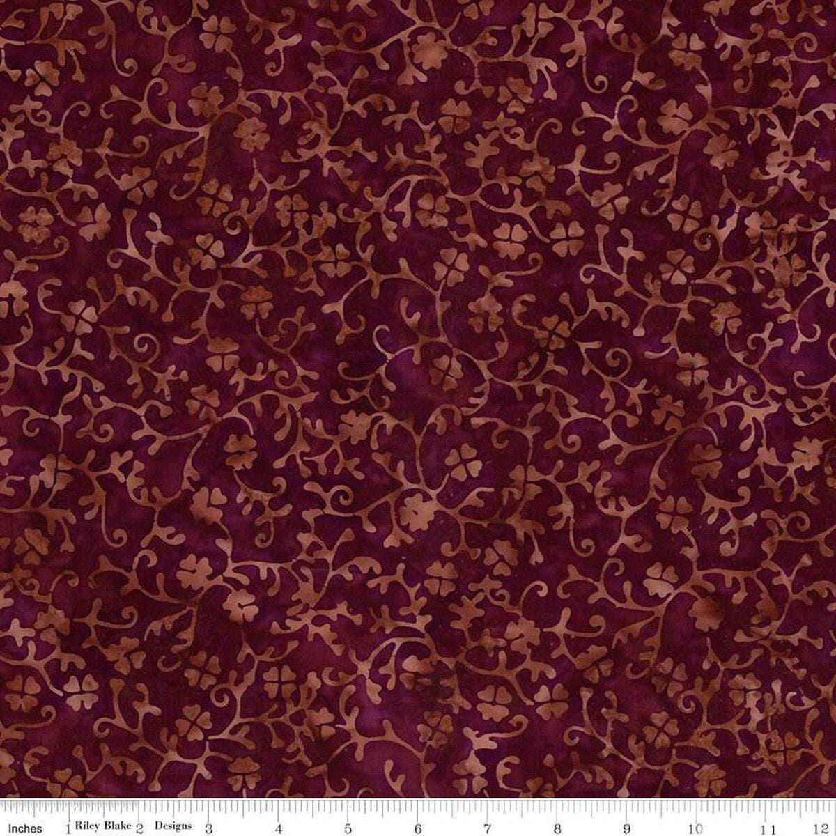 Expressions Batiks Divine Vines Gingerbread - Riley Blake Designs - Fabric by the Yard - BT23303 - 137 - Ray of Sonshine Design