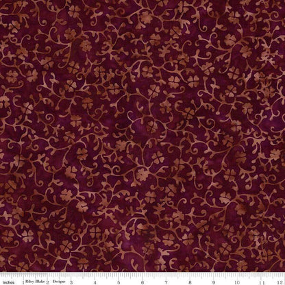 Expressions Batiks Divine Vines Gingerbread - Riley Blake Designs - Fabric by the Yard - BT23303 - 137 - Ray of Sonshine Design