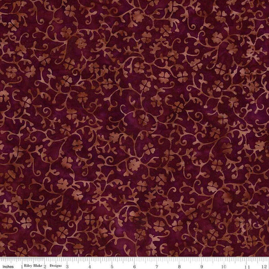 Expressions Batiks Divine Vines Gingerbread - Riley Blake Designs - Fabric by the Yard - BT23303 - 137 - Ray of Sonshine Design