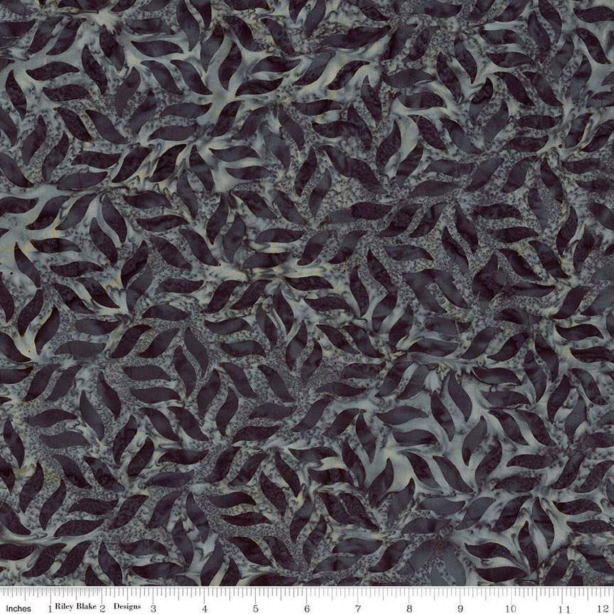 Expressions Batiks Divine Vines Gunsmoke - Riley Blake Designs - Fabric by the Yard - BT23301 - 156 - Ray of Sonshine Design