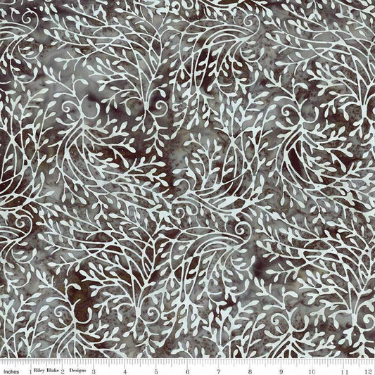 Expressions Batiks Divine Vines Pewter - Riley Blake Designs - Fabric by the Yard - BT23302 - 155 - Ray of Sonshine Design