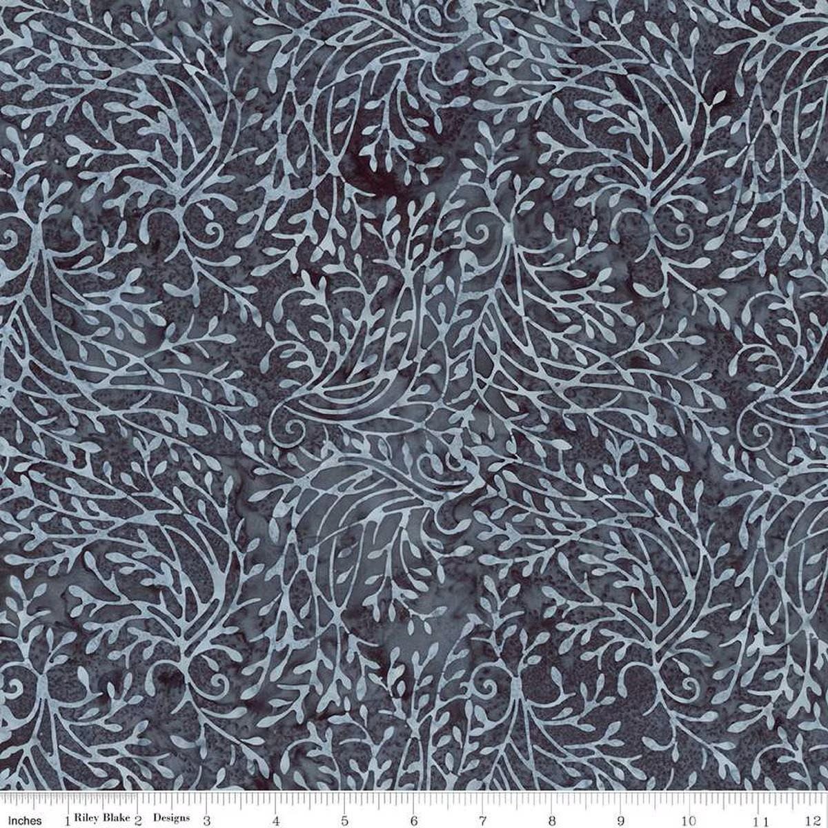 Expressions Batiks Divine Vines Silver - Riley Blake Designs - Fabric by the Yard - BT23302 - 154 - Ray of Sonshine Design