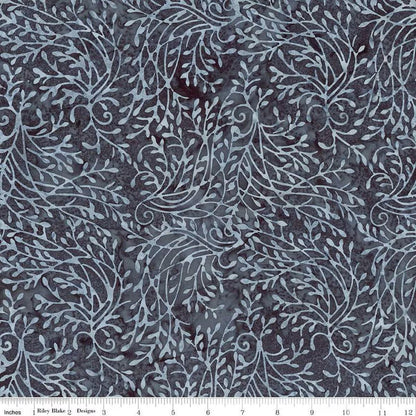Expressions Batiks Divine Vines Silver - Riley Blake Designs - Fabric by the Yard - BT23302 - 154 - Ray of Sonshine Design