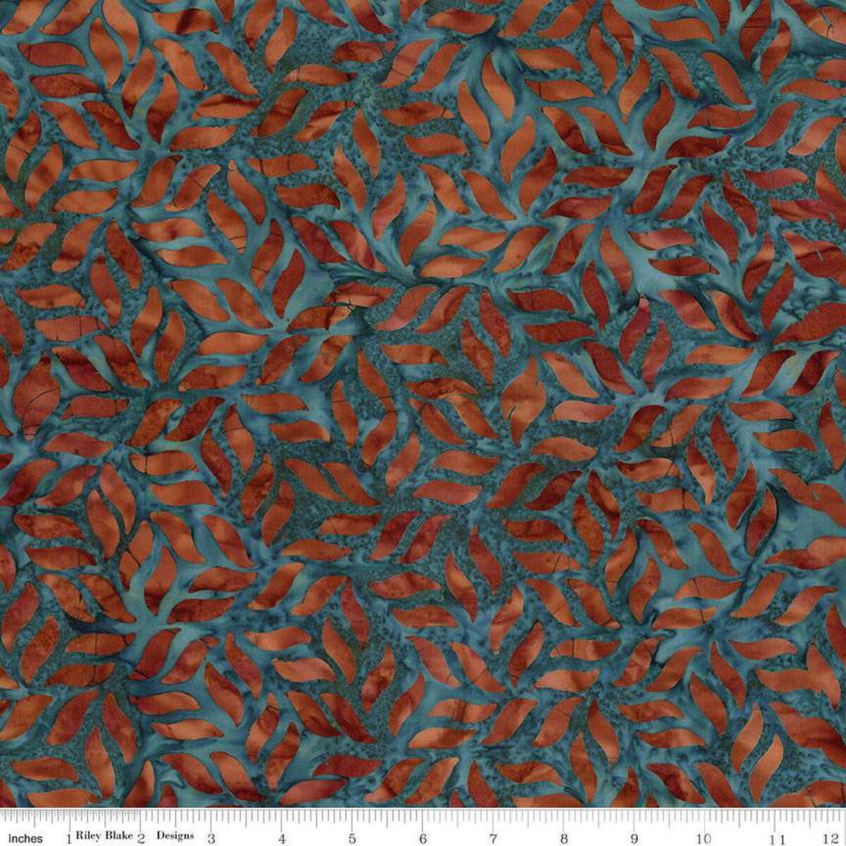 Expressions Batiks Divine Vines Verdigris - Riley Blake Designs - Fabric by the Yard - BT23301 - 289 - Ray of Sonshine Design