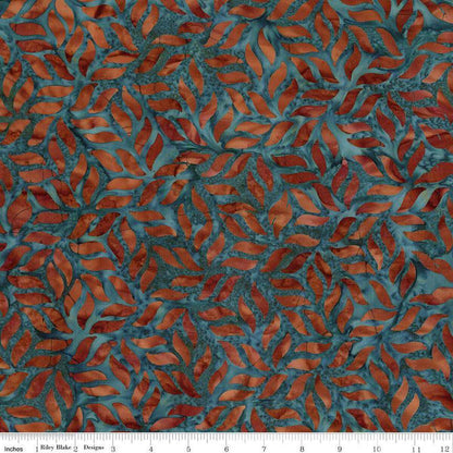 Expressions Batiks Divine Vines Verdigris - Riley Blake Designs - Fabric by the Yard - BT23301 - 289 - Ray of Sonshine Design