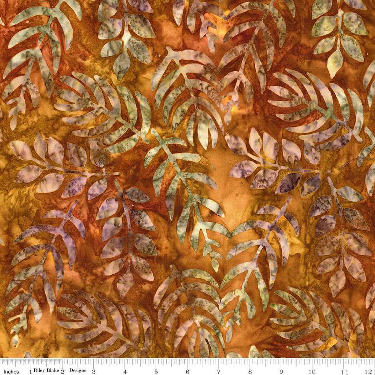 Expressions Batiks Floral Reflections Cinnamon Grove - Riley Blake Designs - Cotton Fabric by the Yard - BT23184 - 247 - Ray of Sonshine Design