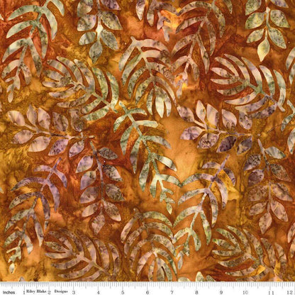 Expressions Batiks Floral Reflections Cinnamon Grove - Riley Blake Designs - Cotton Fabric by the Yard - BT23184 - 247 - Ray of Sonshine Design