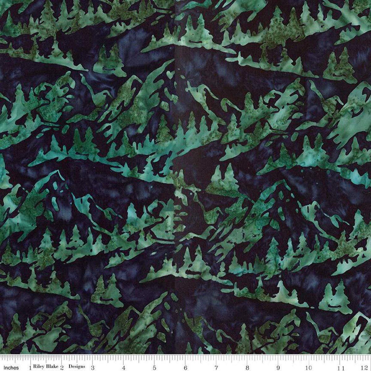Expressions Batiks Places You'll Go Dark Vintage Green - Riley Blake Designs - Cotton Fabric by the Yard - BT23218 - 328 - Ray of Sonshine Design