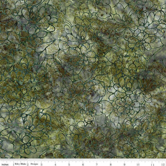 Expressions Batiks Plant - Based Grass - Riley Blake Designs - Fabric by the Yard - BT23321 - 322 - Ray of Sonshine Design