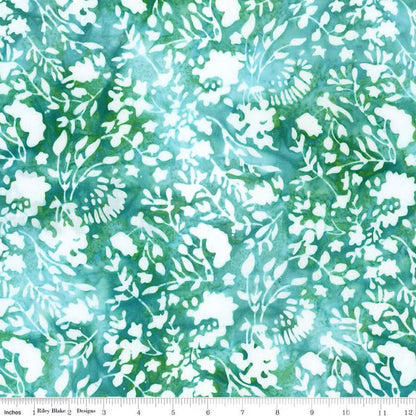 Expressions Batiks Plant - Based Misty Teal - Riley Blake Designs - Fabric by the Yard - BT23324 - 273 - Ray of Sonshine Design