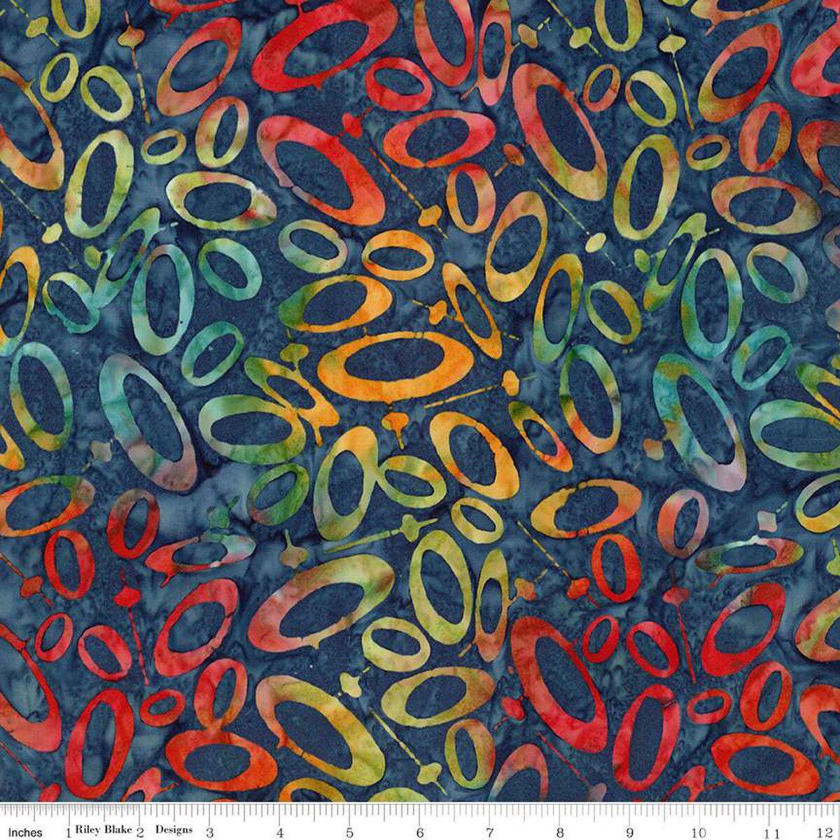 Expressions Batiks Retro Revival Dark Skies - Riley Blake Designs - Fabric by the Yard - BT23272 - 307 - Ray of Sonshine Design