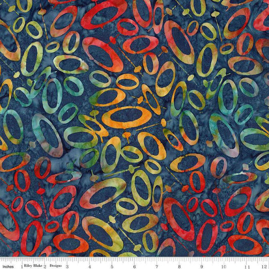 Expressions Batiks Retro Revival Dark Skies - Riley Blake Designs - Fabric by the Yard - BT23272 - 307 - Ray of Sonshine Design