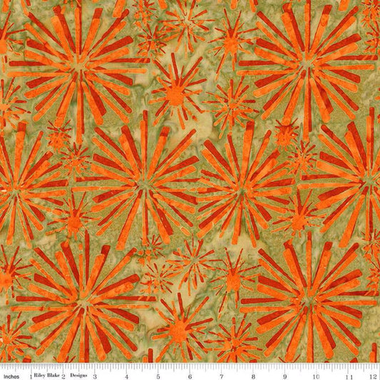 Expressions Batiks Retro Revival Marmalade Splash - Riley Blake Designs - Fabric by the Yard - BT23270 - 246 - Ray of Sonshine Design