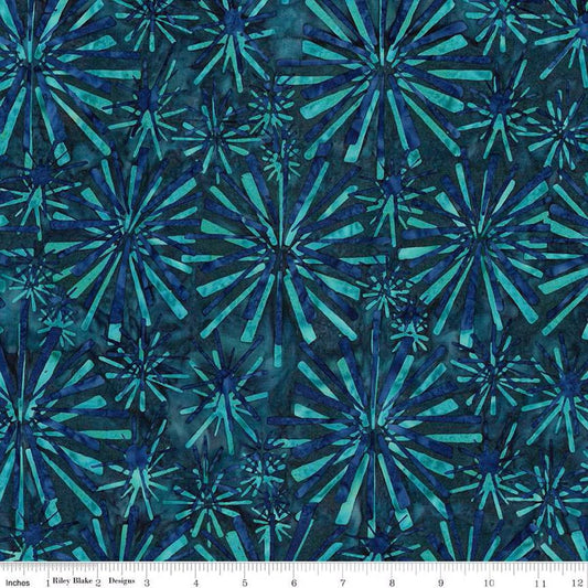 Expressions Batiks Retro Revival Peacock - Riley Blake Designs - Fabric by the Yard - BT23270 - 306 - Ray of Sonshine Design