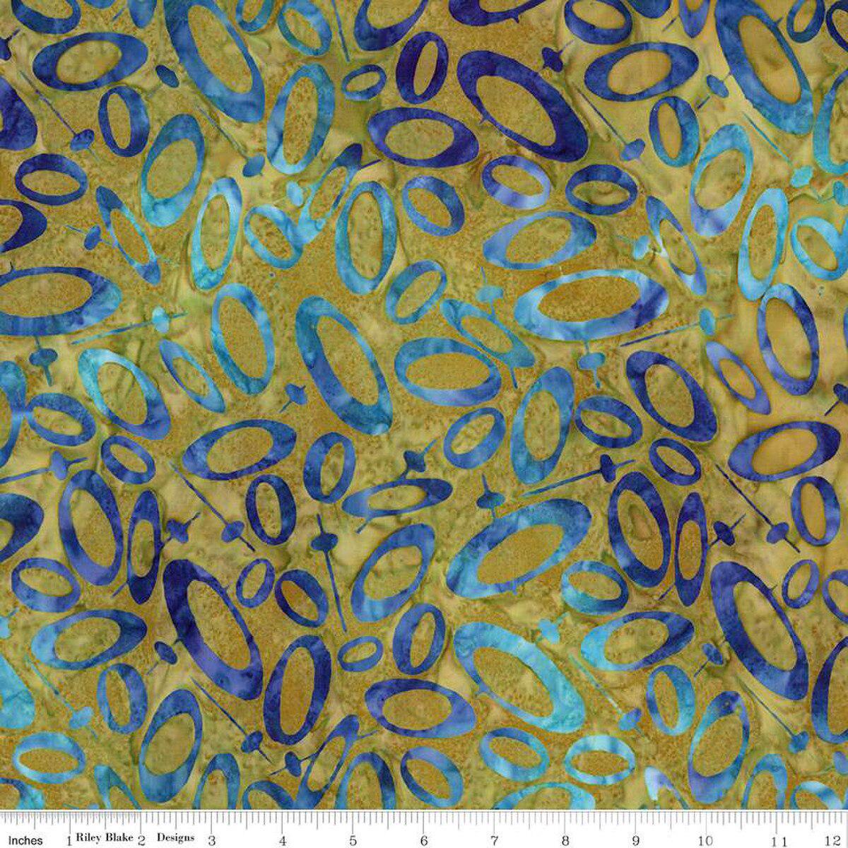 Expressions Batiks Retro Revival Peridot Fern - Riley Blake Designs - Fabric by the Yard - BT23272 - 325 - Ray of Sonshine Design