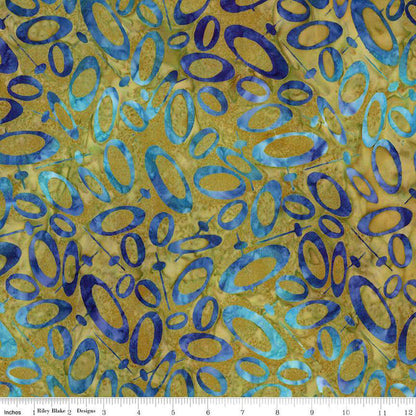 Expressions Batiks Retro Revival Peridot Fern - Riley Blake Designs - Fabric by the Yard - BT23272 - 325 - Ray of Sonshine Design