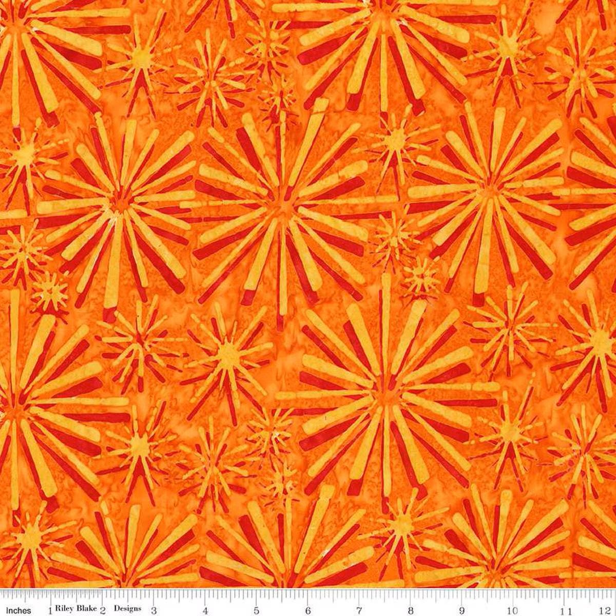 Expressions Batiks Retro Revival Sunset - Riley Blake Designs - Fabric by the Yard - BT23270 - 245 - Ray of Sonshine Design