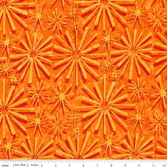 Expressions Batiks Retro Revival Sunset - Riley Blake Designs - Fabric by the Yard - BT23270 - 245 - Ray of Sonshine Design