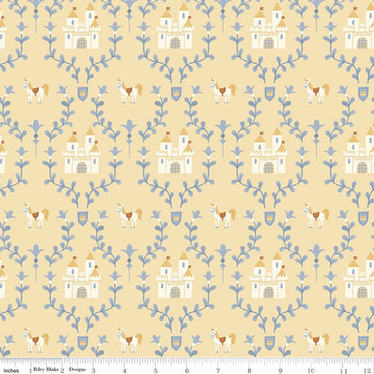 Faraway Kingdom Enchanted Castle Sunlight Riley Blake Designs Fabric by the Yard - Ray of Sonshine Design