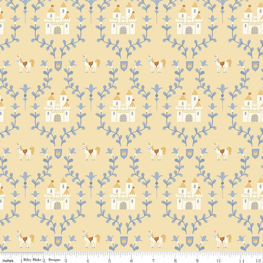 Faraway Kingdom Enchanted Castle Sunlight Riley Blake Designs Fabric by the Yard - Ray of Sonshine Design