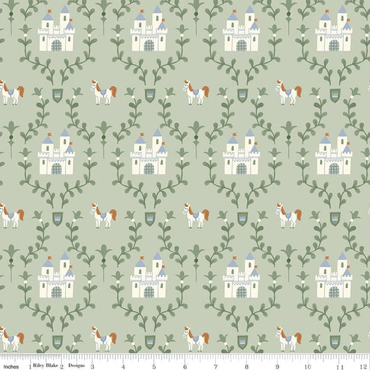 Faraway Kingdom Enchanted Castle Swamp Riley Blake Designs Fabric by the Yard - Ray of Sonshine Design