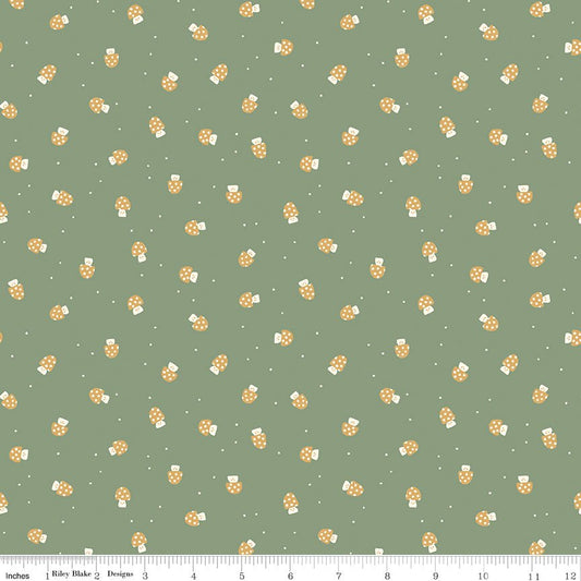 Faraway Kingdom Mushroom Cheer Forest Fabric by the Yard or Fat Quarter | Riley Blake Designs - Ray of Sonshine Design