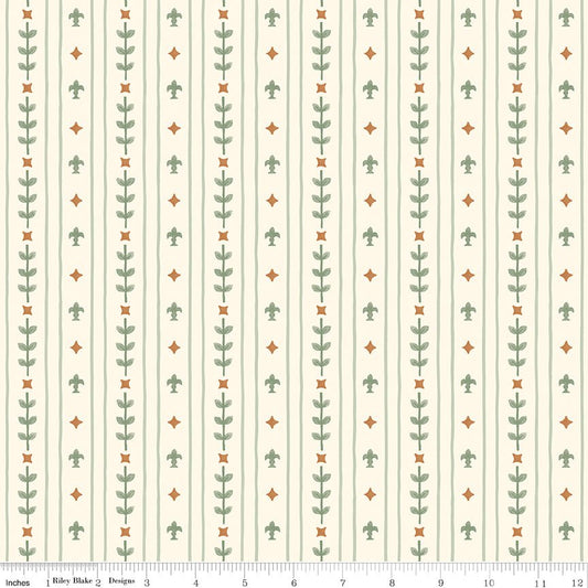 Faraway Kingdom Royal Stripe Sand Riley Blake Fabric by the Yard - Ray of Sonshine Design