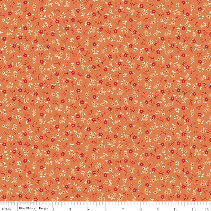 Farmer's Daughter Blossom Squash Riley Blake Fabric by the Yard - Ray of Sonshine Design