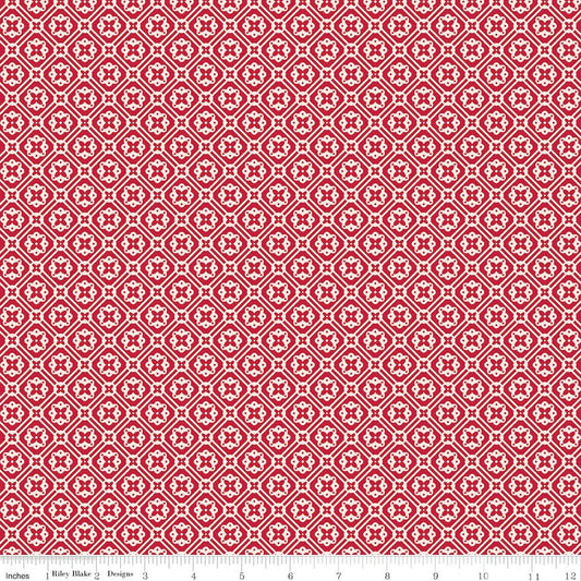 Farmer's Daughter Doily Jazzberry Riley Blake Fabric by the Yard - Ray of Sonshine Design