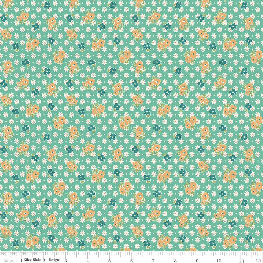 Farmer's Daughter Feedsack Leaf Riley Blake Designs Fabric by the Yard - Ray of Sonshine Design