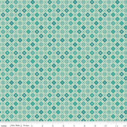 Farmer's Daughter Flower Patch Sage Riley Blake Fabric by the Yard - Ray of Sonshine Design