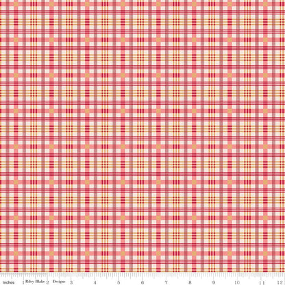 Farmer's Daughter Plaid Tea Rose Riley Blake Fabric by the Yard - Ray of Sonshine Design
